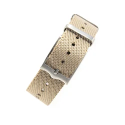 Premium Nylon Sport Watch Band - High Quality Nato Strap 20mm 22mm for 22mm (Khaki)