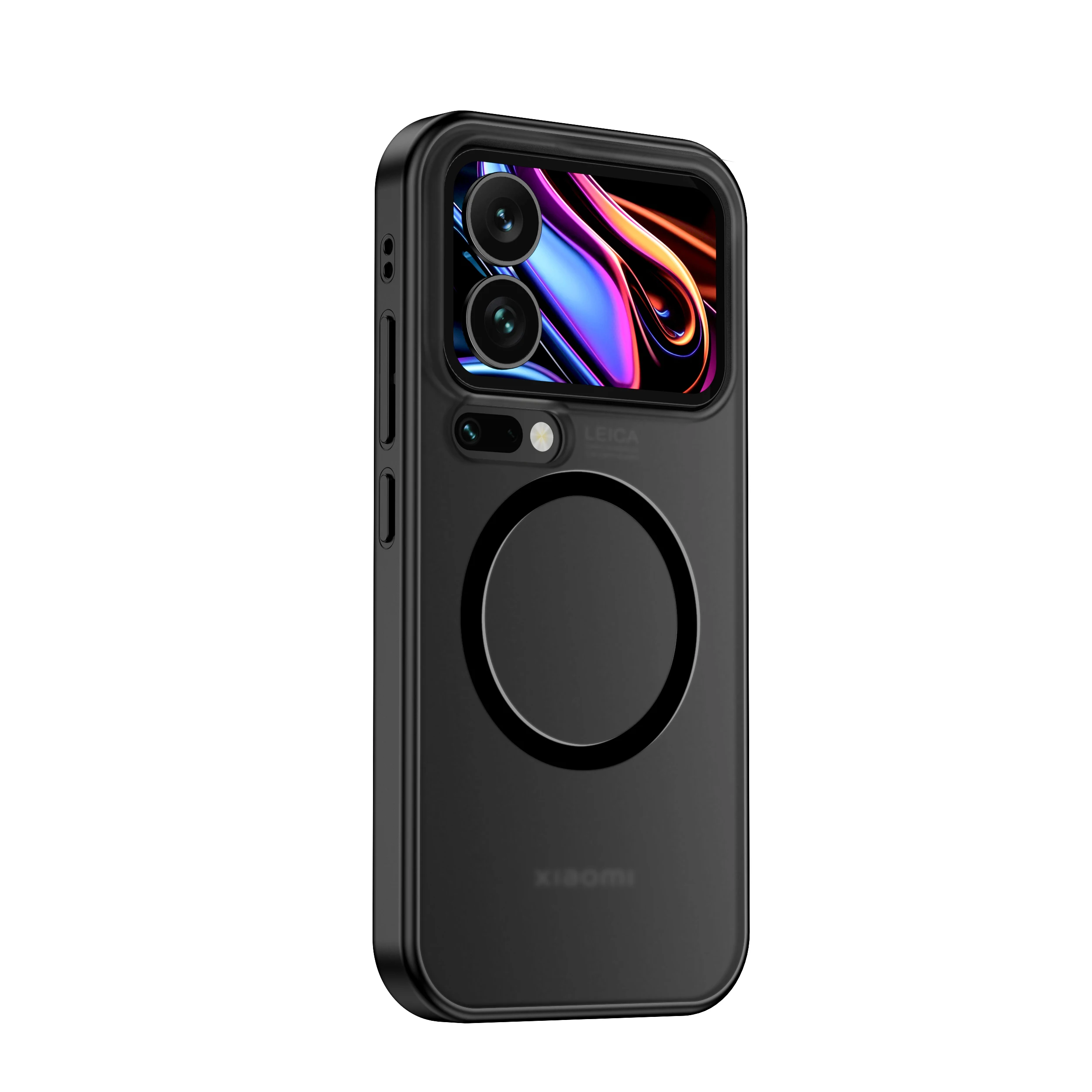 Matte & Clear Magnetic Wireless Charging Armor Case - Military Shockproof Back Cover