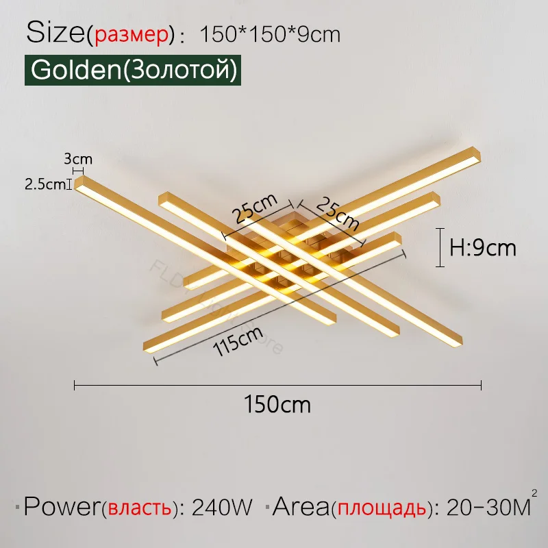 Golden 150cm-6Head