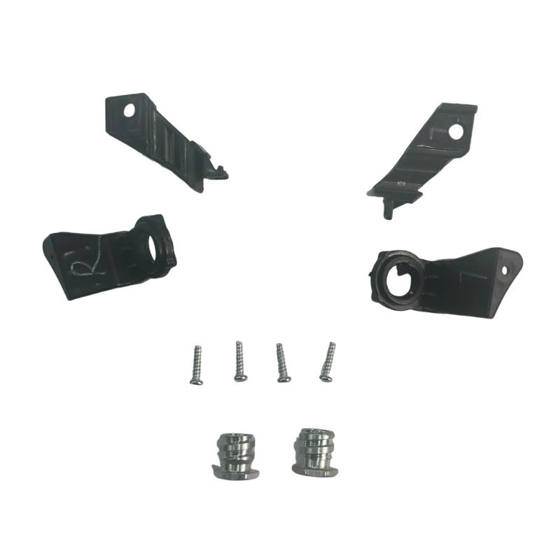 thumbnail image 2 of Pair Left Right Headlight Bracket Repair Kit Mount Clip For BMW 5 2 of 12