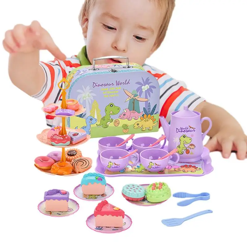 

Детские чайные наборы для девочек, принцесса, чайные игрушки, изысканный кухонный комплект для ролевых игр, забавные кухонные аксессуары для принцессы