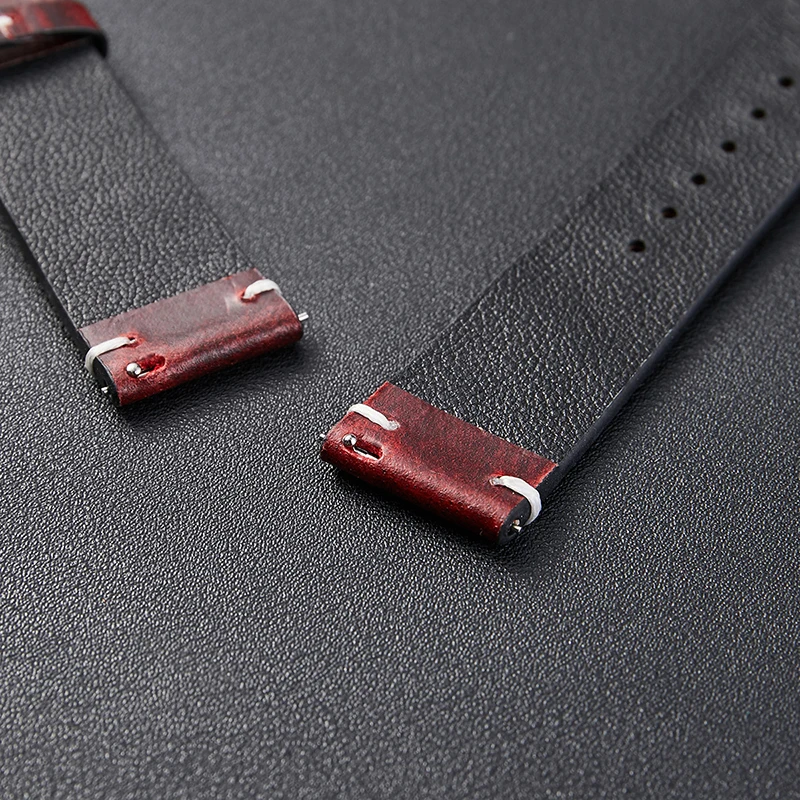 Vintage Handmade Leather Watch Band 18Mm 20Mm 22Mm Men Women Oil Wax Leather Watch Strap Bracelet Band Watchband Accessories