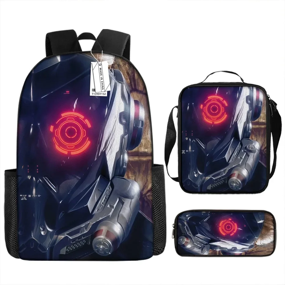 Style 2 + three-piece set (17-inch backpack + shoulder bag + pencil case)