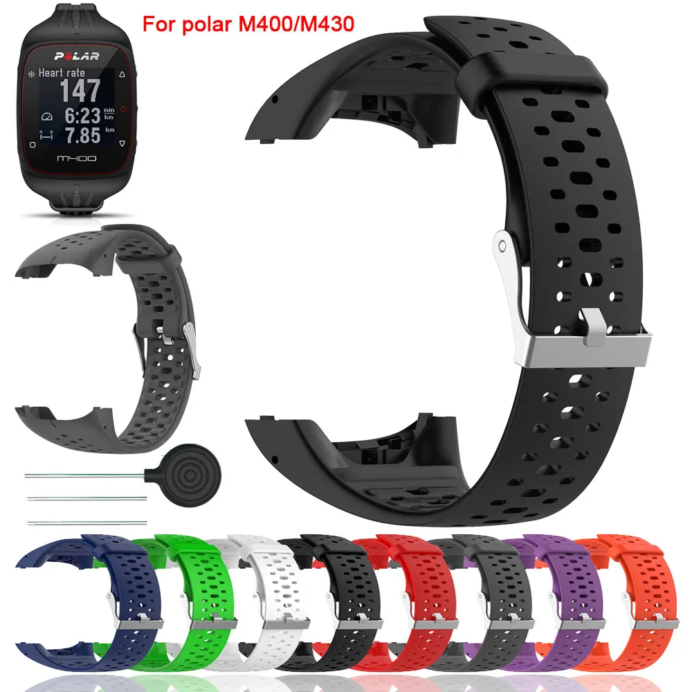 M430 Amazon Polar Uhr Silicone Breathable Watchband For Polar M400