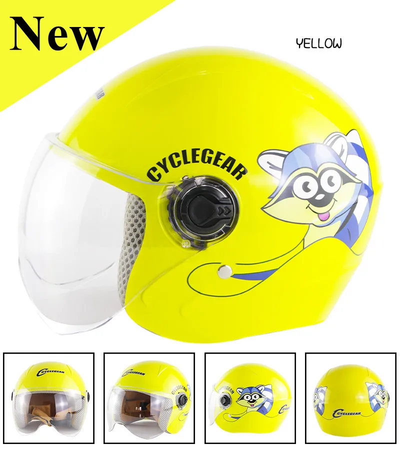 

Fashion Children's Motorcycle Helmets For Cycling Helmets For Boys And Girls Outdoor Sports Four Seasons Sunshade Sun Protection