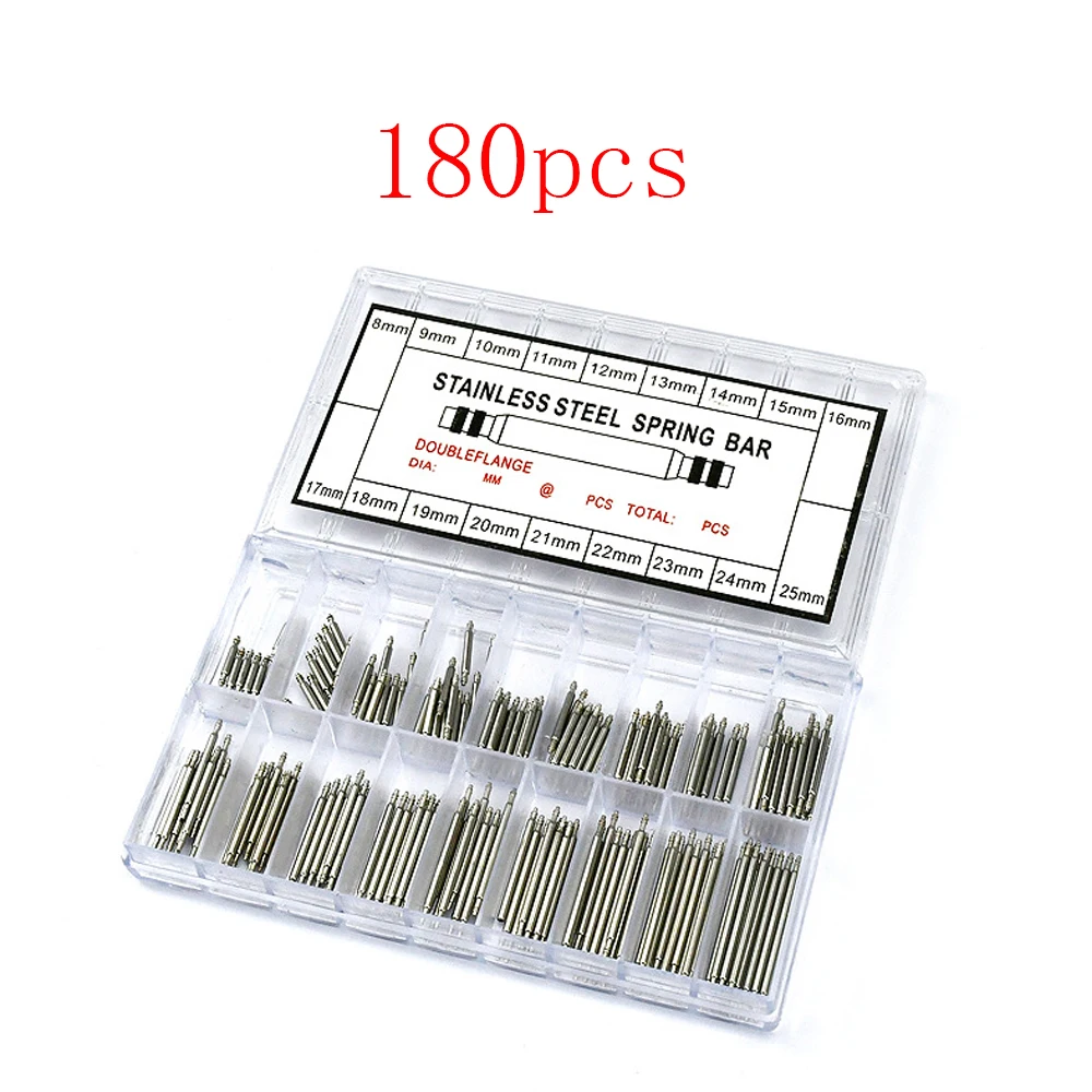 Deluxe Stainless Steel Watch Repair Spring Bar Kit - Premium Seamless Bars with Durable Storage Case