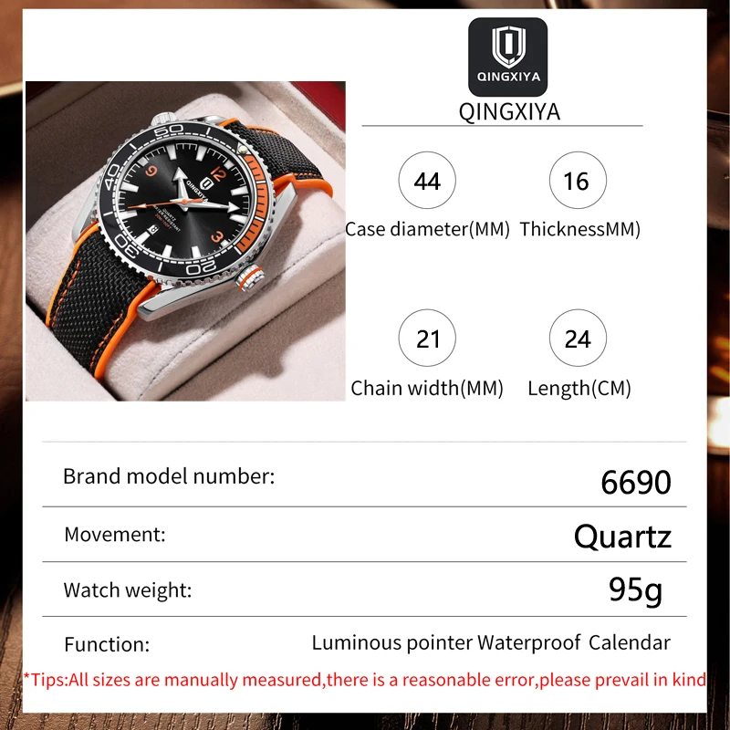 QINGXIYA Brand Fashion Quartz Watch for Men Sports Silicone Strap Waterproof Luminous Calendar Men Watches Relogio Masculino