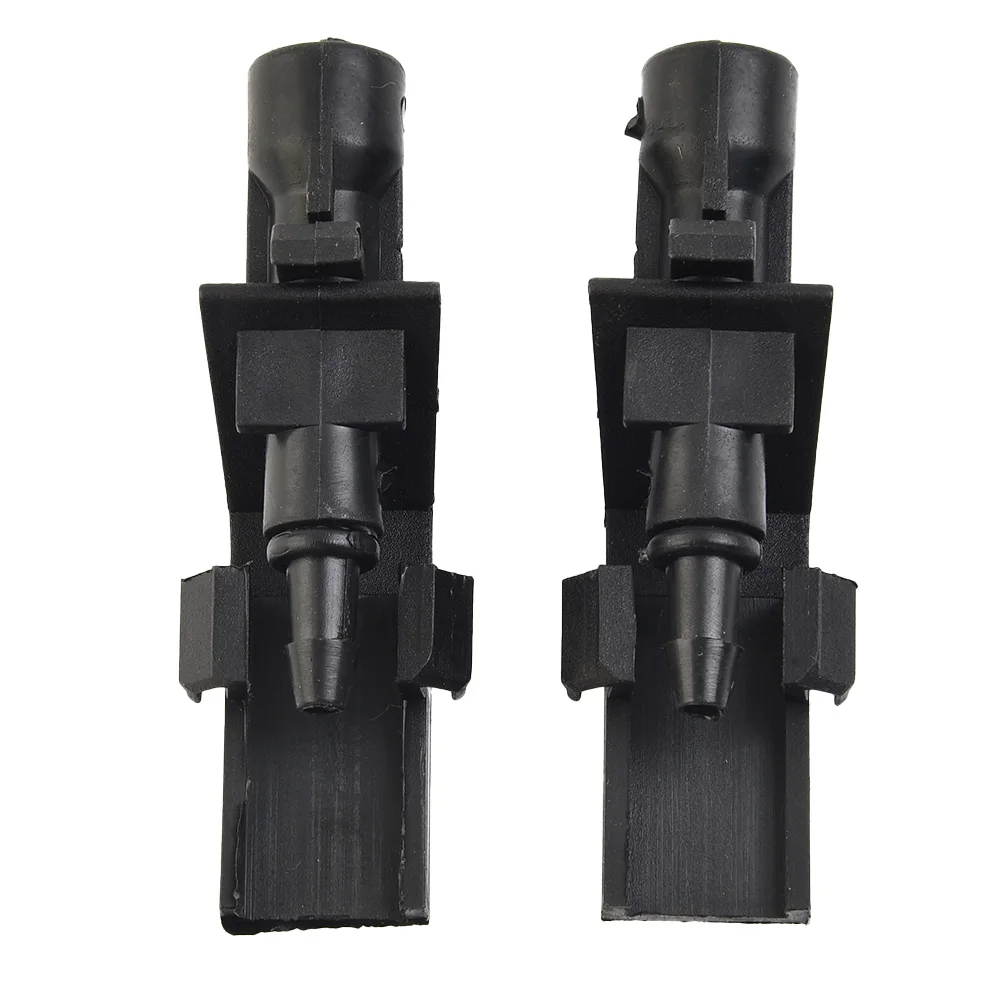 

Car Nozzle Plastic Windscreen Washer 2pcs/set Black Car Accessories Direct Replacement Brand New Car Spare Parts