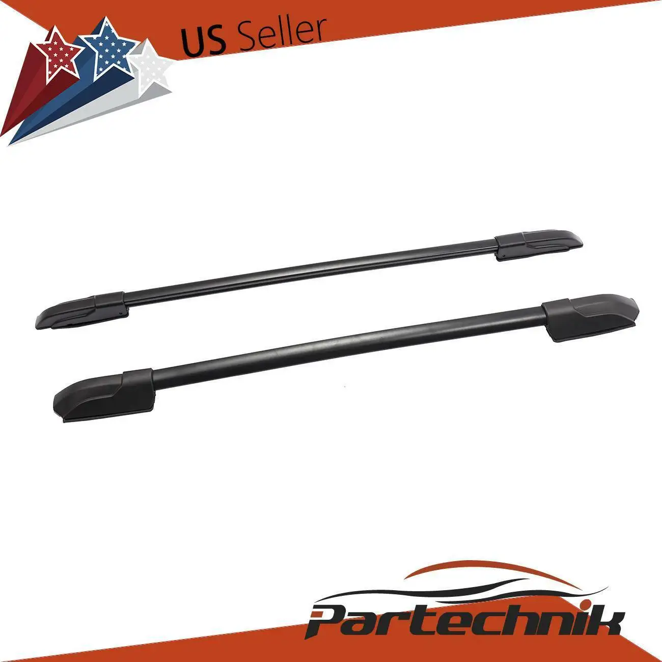 2pcsWaterproofRoofRackSideRailsSetLuggageCarrierBarLeftand