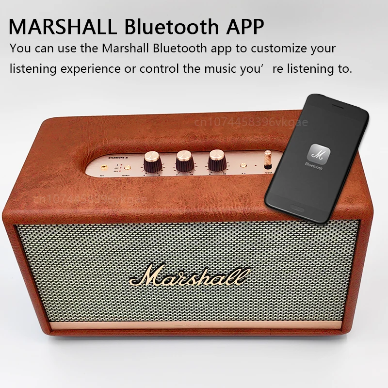 Marshall Stanmore II 2 Wireless Bluetooth Speaker Larger Sound/Bluetooth  5.0 aptX/Support Marshall Bluetooth APP Home Speakers