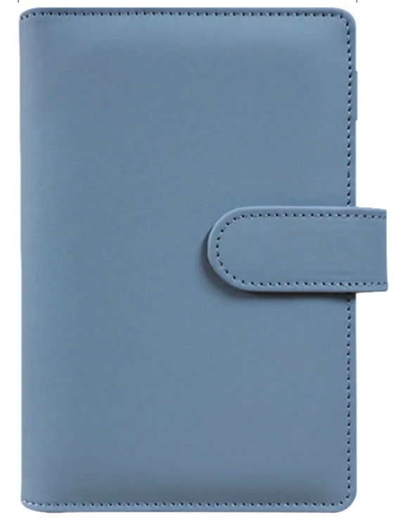 Vibrant Macaron Color Leather 6-Ring Binder Notebook Cover