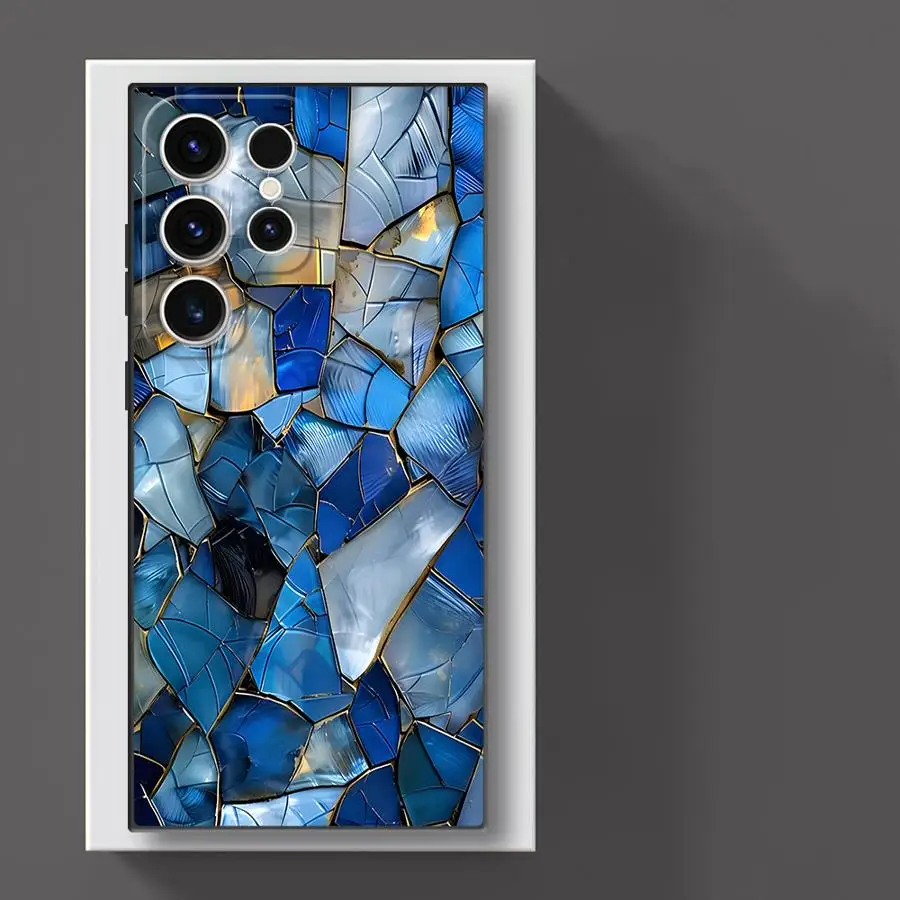 Chic Marble Print Phone Case - Sleek Silicone Cover