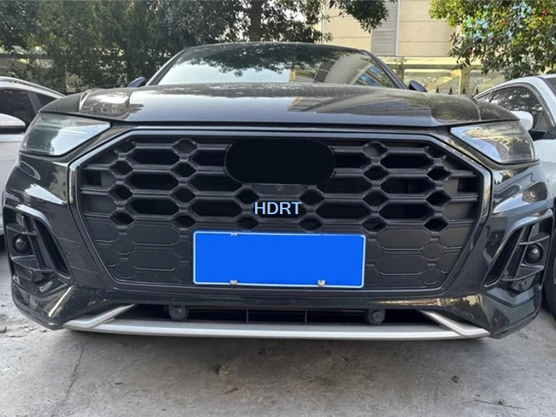 자동차 스타일 곤충 방지 공기 흡입구 전면 레이싱 그릴 커버 Audi Q5L 2021 + 삽입 스크린 안티 버그 워터 탱크 네트 액세서리