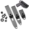 Stainless steel Holster Clip Set Gun Holster Adapter Mounting Hardware Kit Tactical Molle Grip Hooks Hunting Belt Accessories 1