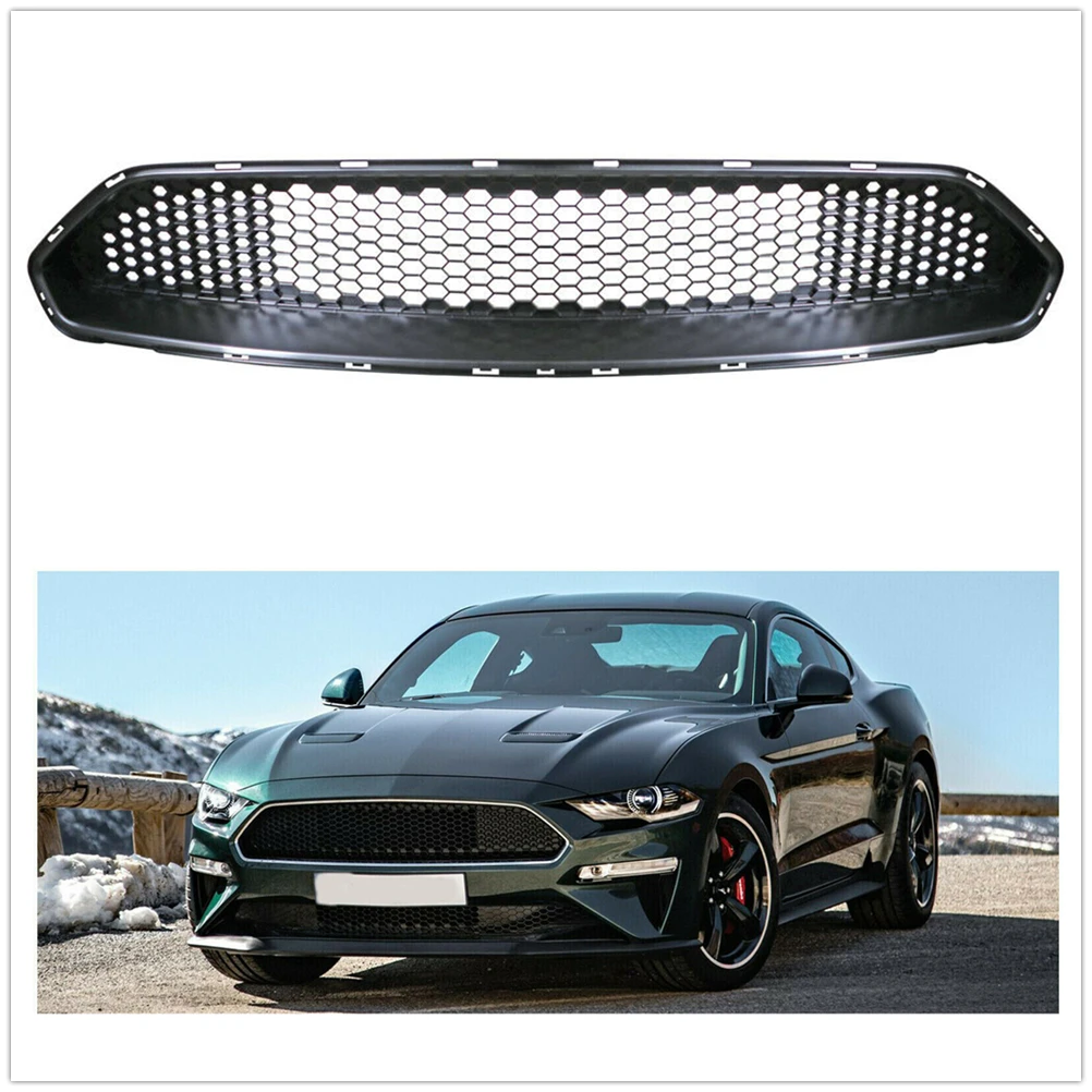 

Car Front Grille Upper Bumper Hood Mesh Grid Racing Grills Auto Kit For Ford Mustang Coupe 2 Door 2018 2019 2020 2021 2022