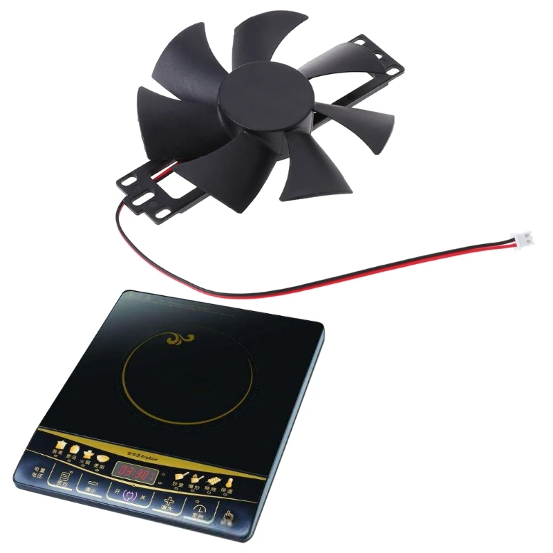 Description Picture 4 of itemBlack DC 18V Plastic Brushless Fan Cooling Fan For Induction Cooker Repair Accessories
