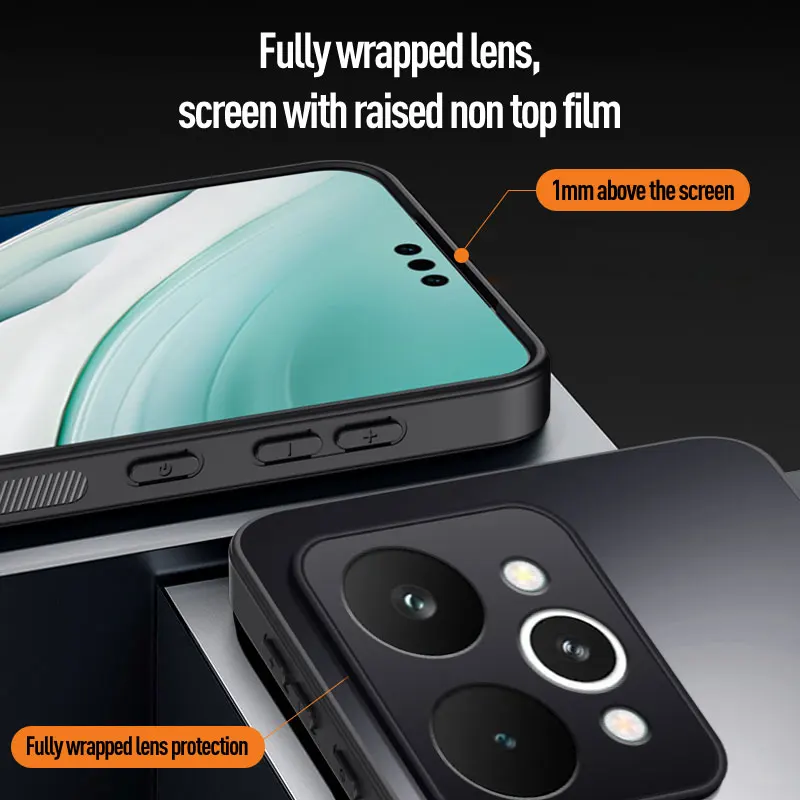 Shockproof Matte Frosted Hard Bumper Case - Elegant and Durable Back Cover