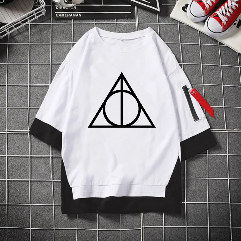 New Tops Movie&TV Harries Cartoon Trend Wild Casual Fashion Potter Short-sleeved Loose T-shirt Youth Spring Summer Clothes