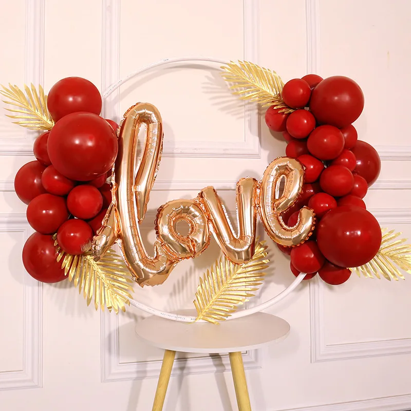 Wedding Arch Stand Balloon Arch Kit Wedding Arch Set Party Arch Set PVC Ring Balloon Arch DIY Wreath Frame Background Holder Circle Ballon Stand Wedding Arch Birthday Party Decor Balloon Chain