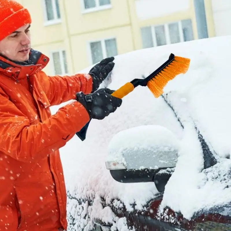  Car Ice Scraper and Brush Car Scraper Snow Brush Window Ice Scraper Window Ice Scraper Snow Cleaner For Car SUV 2