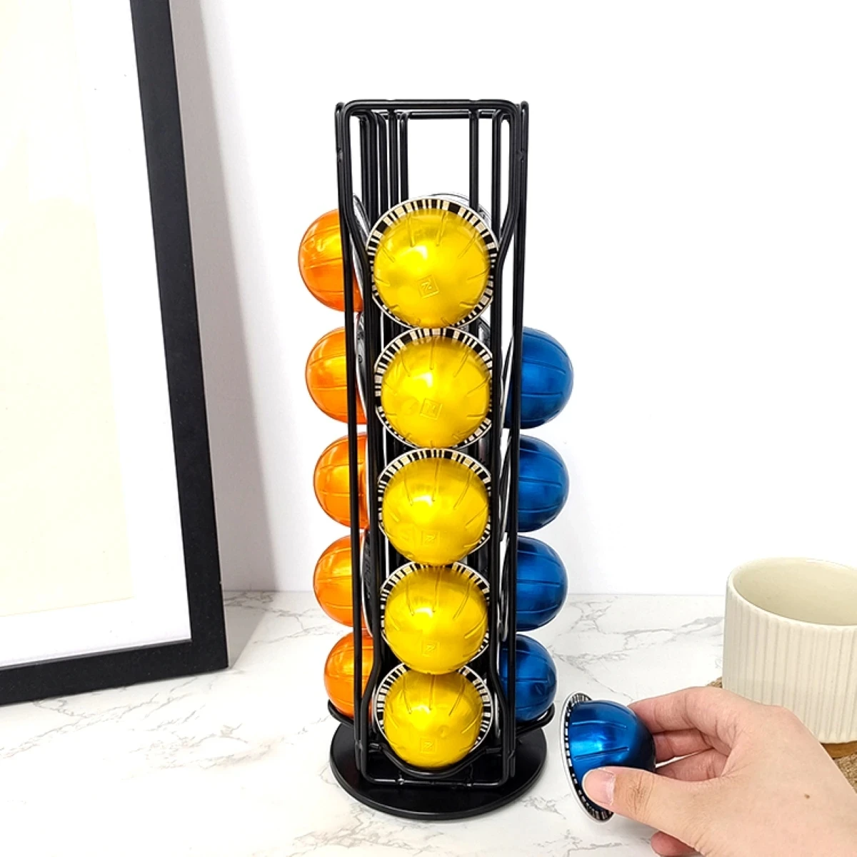 20/30/40 Capsule Vertuoline Coffee Pods Holder Girevole Coffee Capsule Holder Organizer Cialde Di Caffè Vertuo Capsule Rack