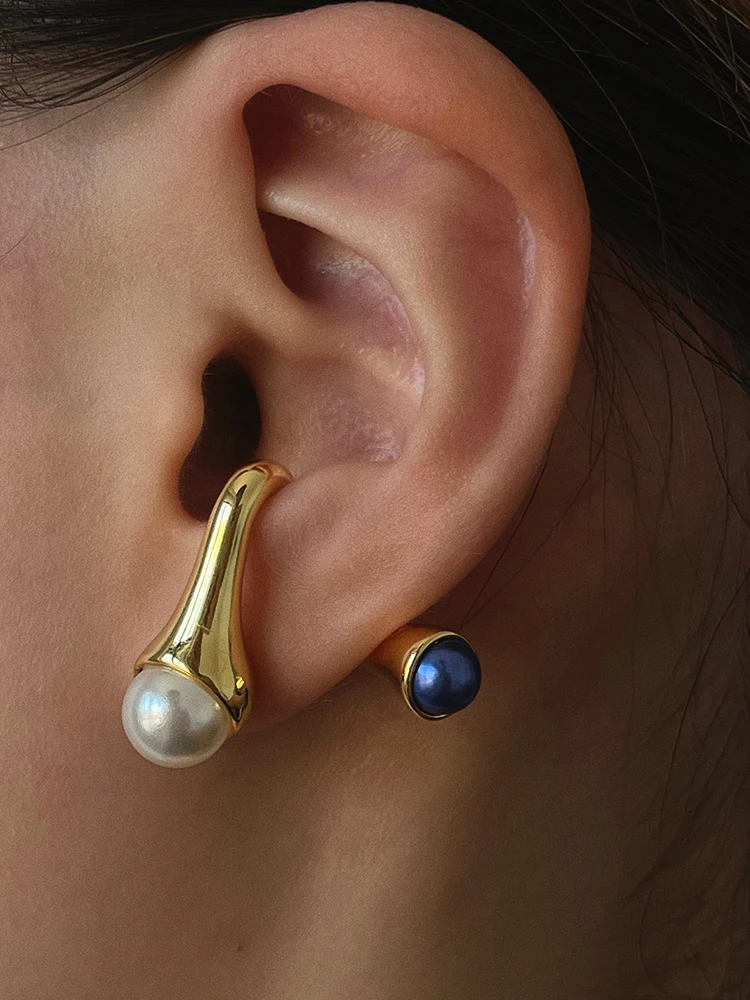 

2023 Fashion hot selling retro geometric pearl pendant female earrings beautiful gift