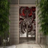 Traditional Chinese Dragon Door Curtain Japanese Style Doorway Curtain Kitchen Bedroom Partition Entrance Hanging Half-Curtains 3