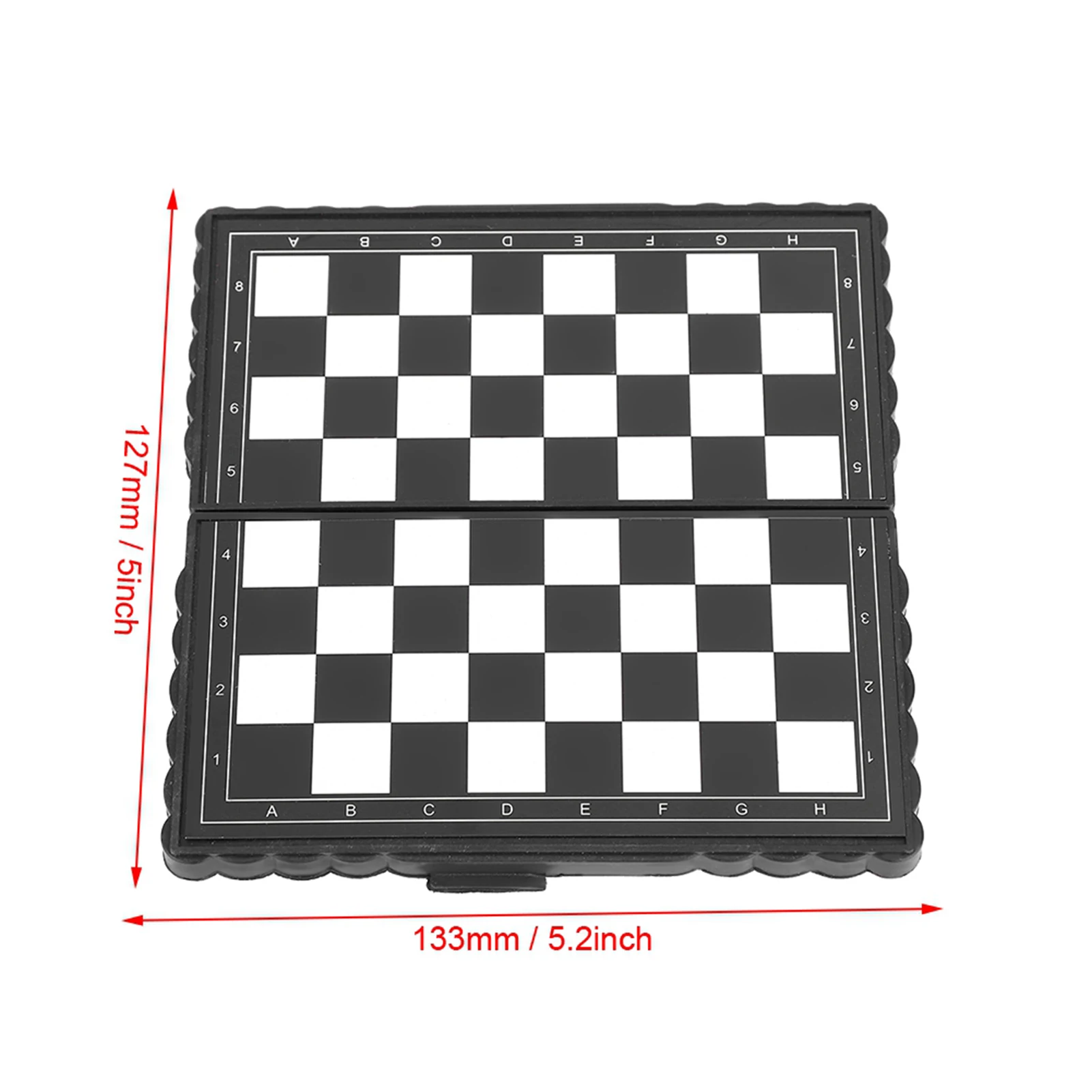 Magnetic Chess Set, Portable Plastic Folding Chessboard Magnetic Chess Set Game for Party Family Activities