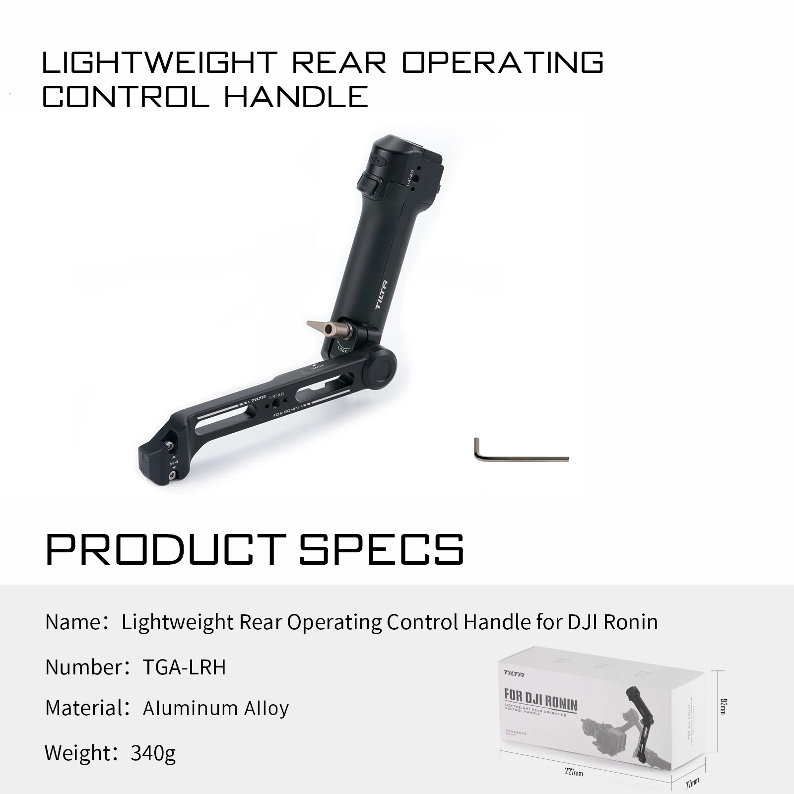 TILTA TGA-LRH Advanced Rear Operating Control Handle For DJI