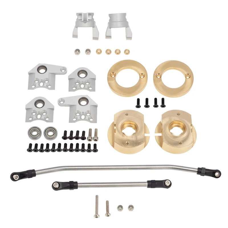 

Heavy Duty Brass Steering Knuckles C Hub Carrier Steering Link For Axial Wraith RR10 1/10 RC Crawler Car Upgrade Parts