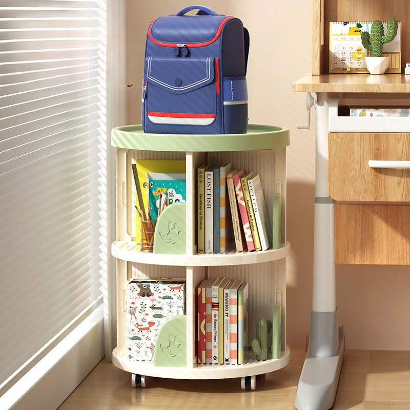 Songmics Children's Bookshelf Nursery Children Accessories Toys Box Storage Montessori Books Child Cabinet Kids Room Furniture