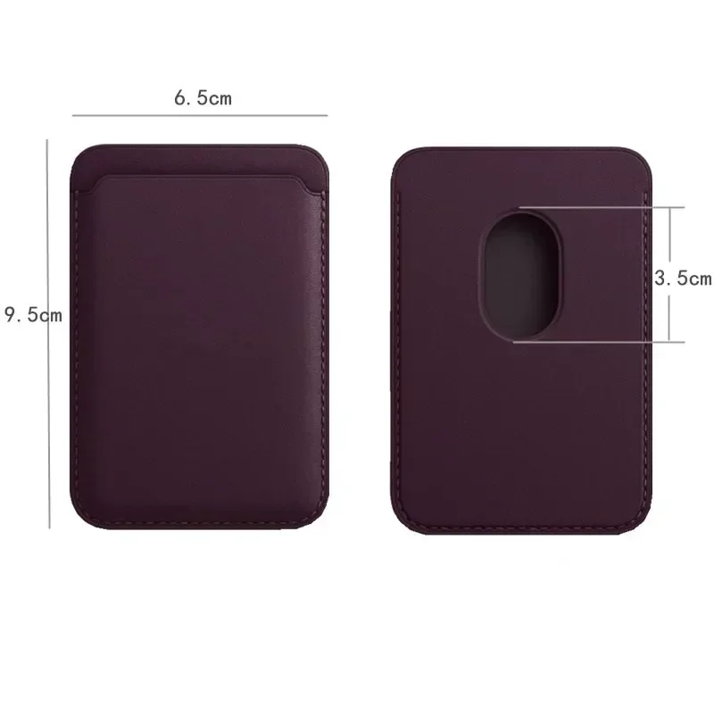 Premium Magnetic Leather Card Holder Wallet with Magsafe Technology