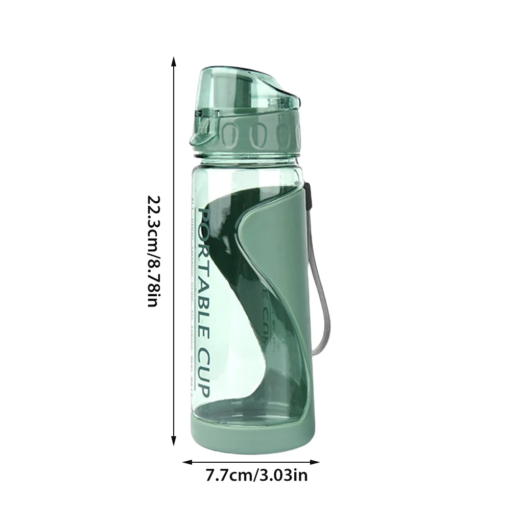 570ml Sport Water Bottle Outdoor Travel Shaker Leak-Proof