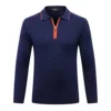 OECHSLI Sweater Wool 2025 New Men's Long sleeved is Soft fashion stripe color matching comfortable Suitable for gentleman M-5XL 1