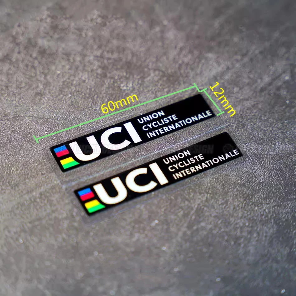 UCI-Zertifizierung Kleine Etikettenaufkleber Fahrrad-Union-Zertifizierungsetikett Reflektierende Fahrrad-Aufkleber Anpassbare Rahmen-Warnfolien – Detail 6