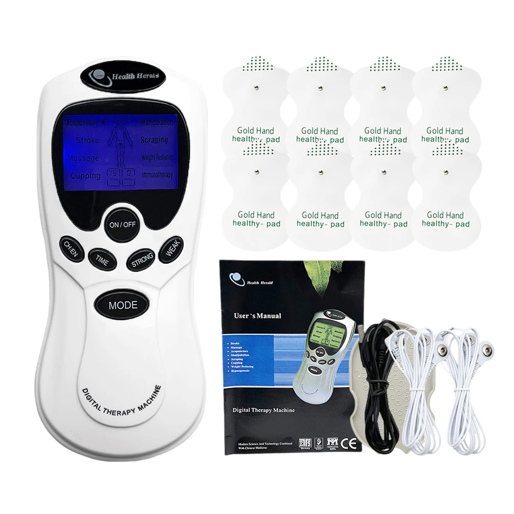 8 Modalità Ems Dual/Single Channel Tens Machine Pulse Agopuntura Massaggio Completo Del Corpo Stimolatore Muscolare Massaggiatore Elettrostimolatore