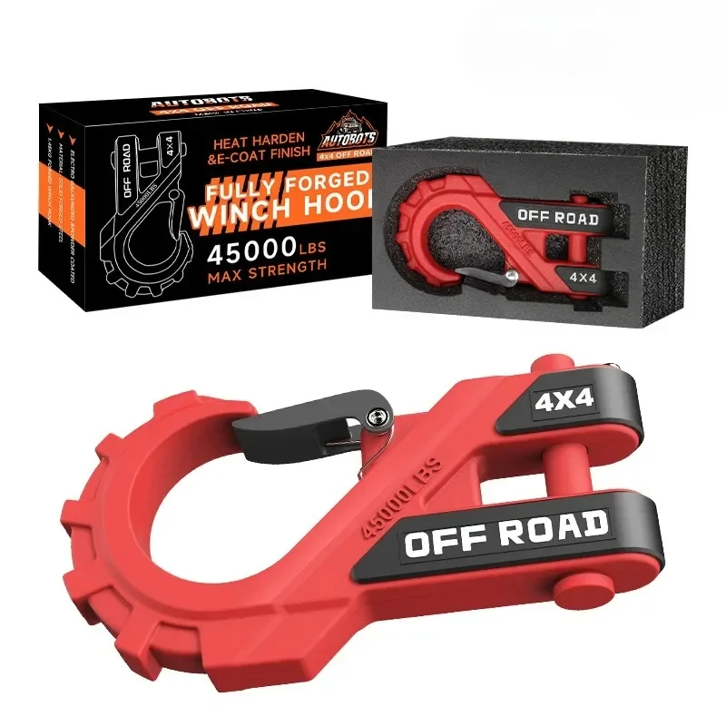 Car Winch Hook Winch Hook Heavy Duty Max 20 Ton Forged Steel 3/8