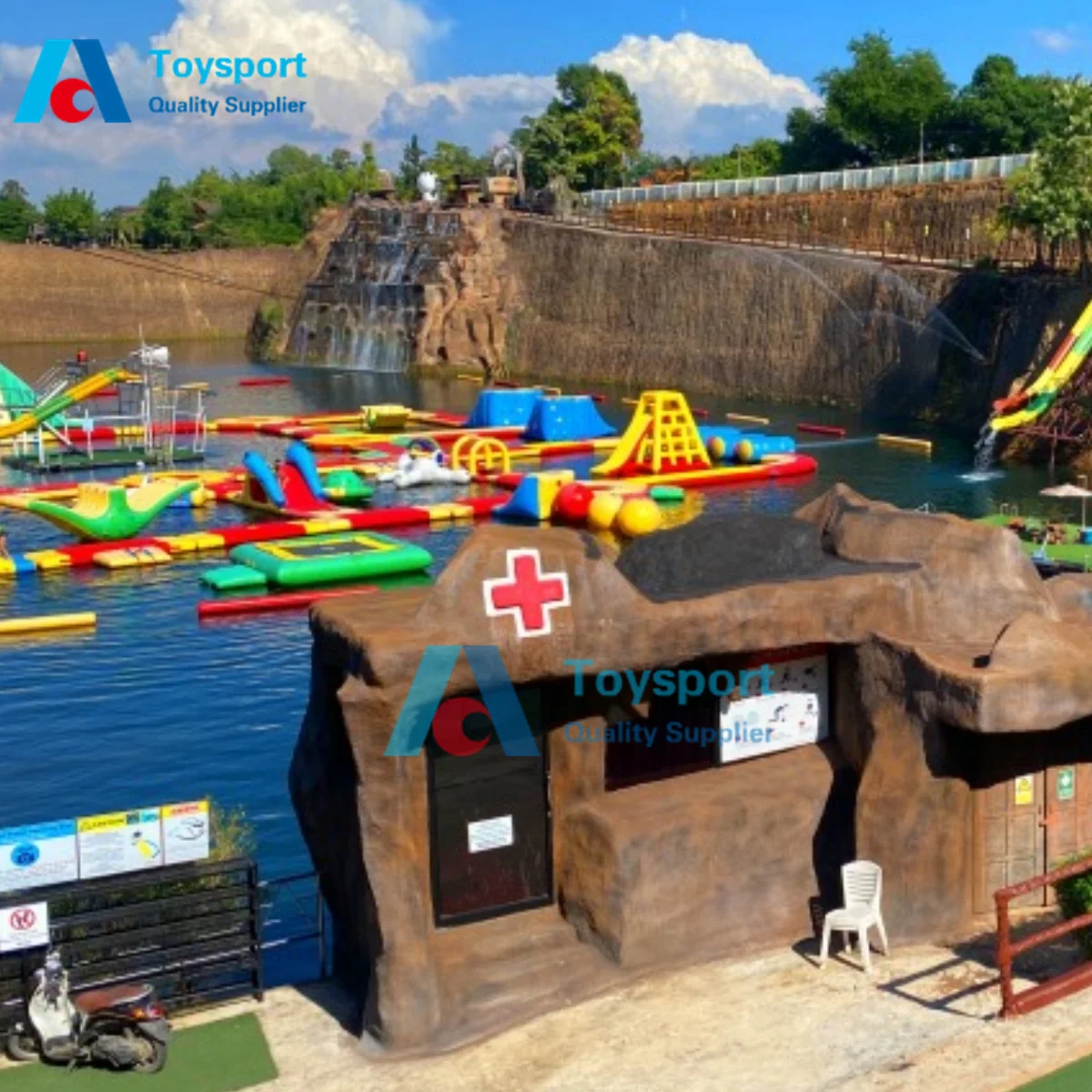Uso Commerciale Galleggiante Gonfiabile Parco Acquatico Lago Giochi D'Acqua Gonfiabili Parco Acquatico Gonfiabile