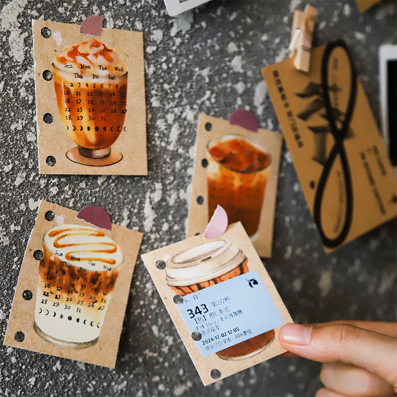 Journal GO 30sheets Cute Bread Coffee Notepad Bread Toast Material Paper Special-shaped Sticky Note Paper Notes Memo Pads 4
