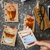 Journal GO 30sheets Cute Bread Coffee Notepad Bread Toast Material Paper Special-shaped Sticky Note Paper Notes Memo Pads 4