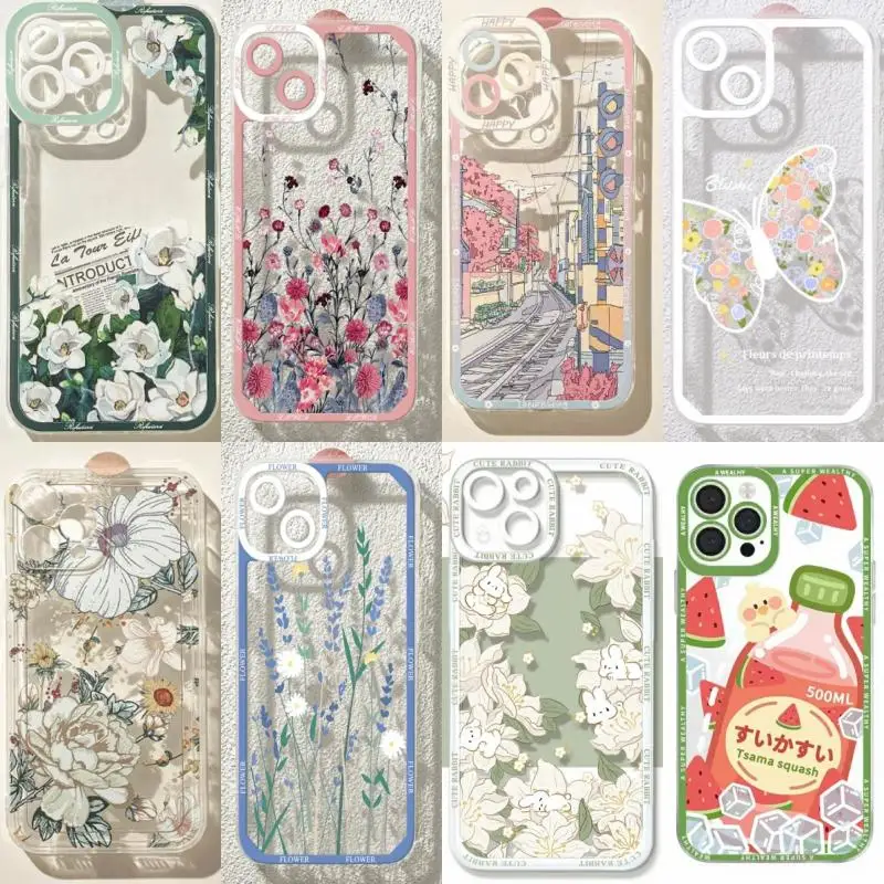 Custodia In Silicone Trasparente Per Xiaomi Redmi 13C 5G Design Giraffa