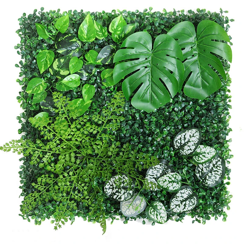 

50x50CM 3D Artificial Grass Wall Panel Plastic Indoor Green Lawn DIY Office Home store Decor Wedding Backdrop Flower Plant Wall