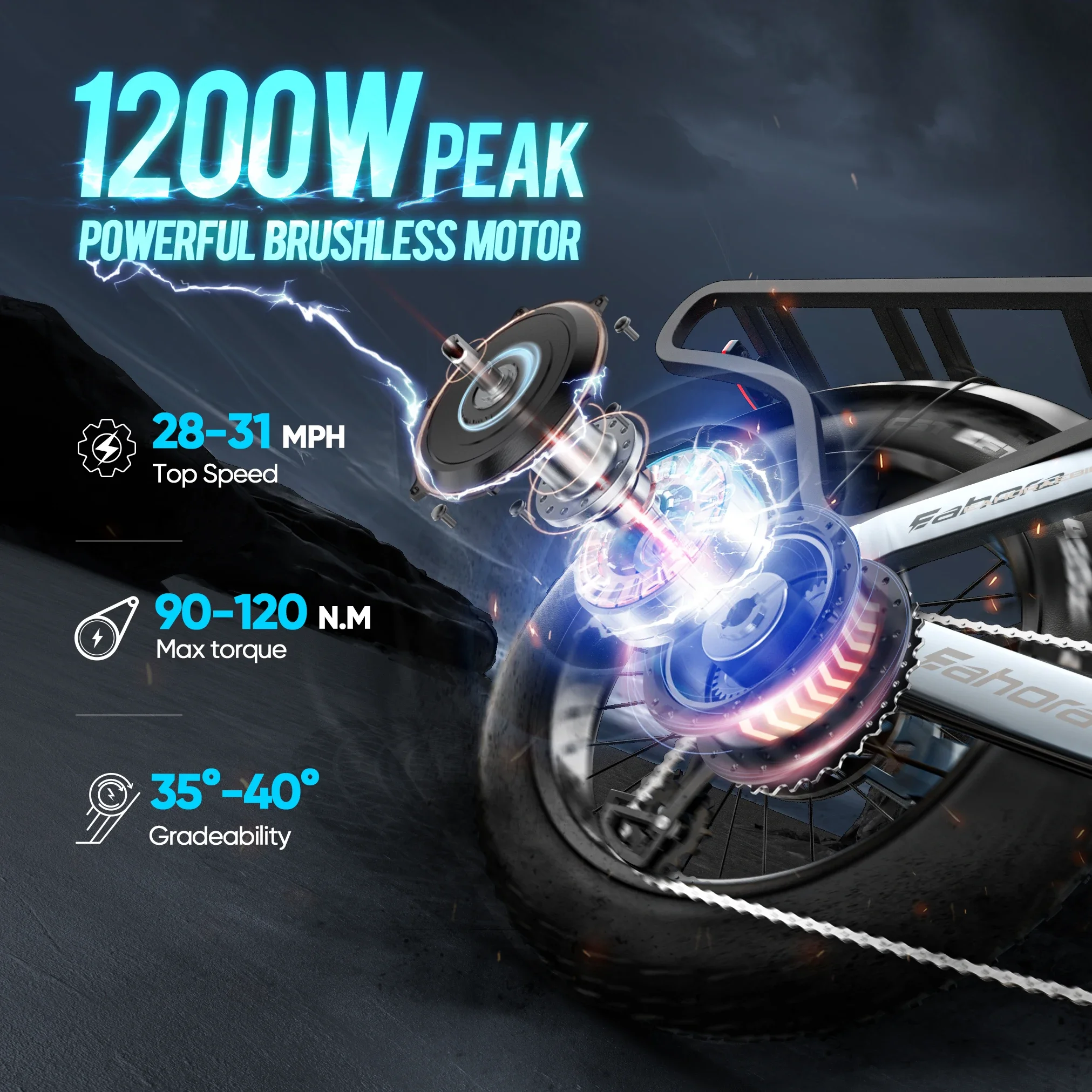 Juliet Electric Bicycle 1000W Powerful Motor 48V60AH Lithium Battery E Bike Hydraulic Disc Brakes 20-inch Fat Tire Electric Bike 2