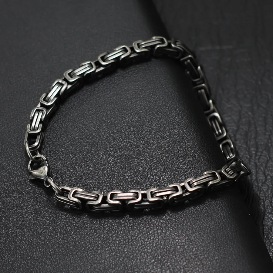 Stainless Steel Cuba Link Chain Bracelet for Men