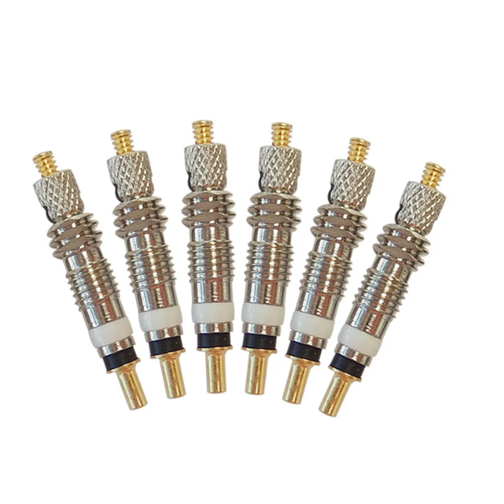 Bicycle Valve Core Remover 6/12pcs Removable Presta Valve Core Bike Replacement Brass Tubeless for Road MTB Bike