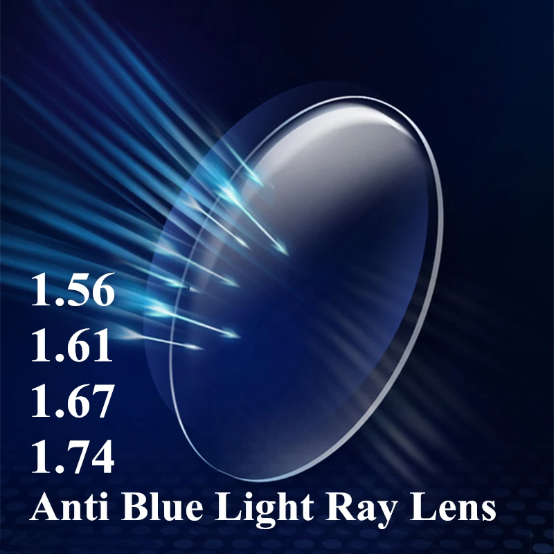 Index Anti Blue Ray CR-39 Resin Aspheric Optical Glasses Lenses for Myopia Hyperopia Presbyopia