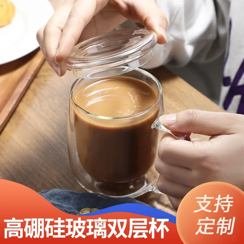 1-8pcs Heat Resistant Double Wall Tea Glass Cup Beer Coffee Cup Set Handmade Creative Healthy Beverage Glasses Transparent Drink