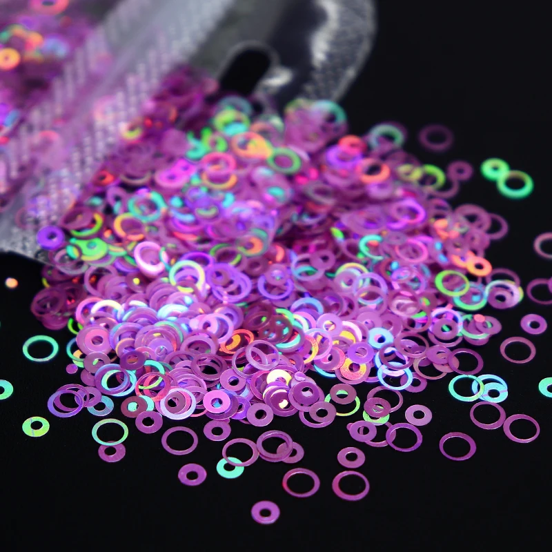 Holographic Glitter For Epoxy Resin Mold Filler Fillings Round