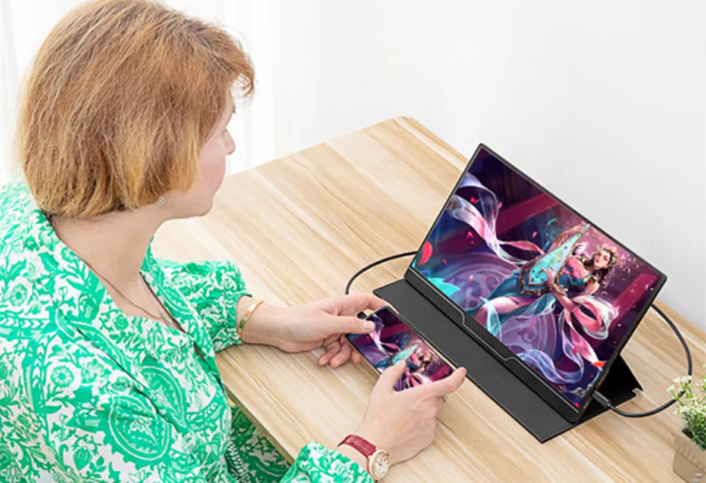 15.6 ġ 4K UHD ޴  3840*2160 IPS HDR 500 Nits  Ŀ,  ÷ ǻ Ʈ Xbox PS4/5 ġ