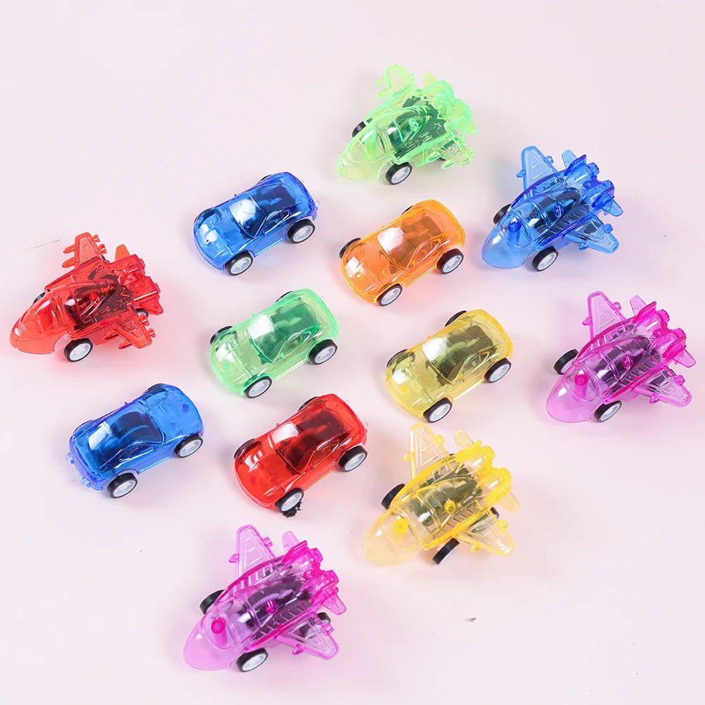 Mini Pull Back Cars Plane Toys Kids Birthday Party Favors Baby Shower Giveaways Party Pinata Fillers Treat Goody Bag 10Pcs Party Toys Toy Gift Filler